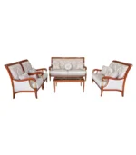 Salon classique en bois sculpté – 5 pièces