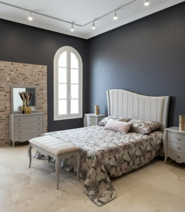 Kit de chambre à coucher ana couleur taupe (sans armoire)