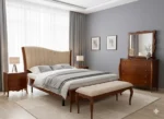 ⁦Kit de chambre à coucher ana couleur marron (sans armoire)⁩ - الصورة ⁦2⁩