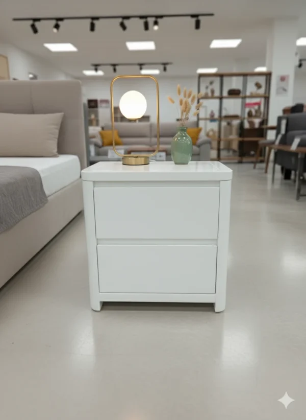 Table de nuit aadl blanche
