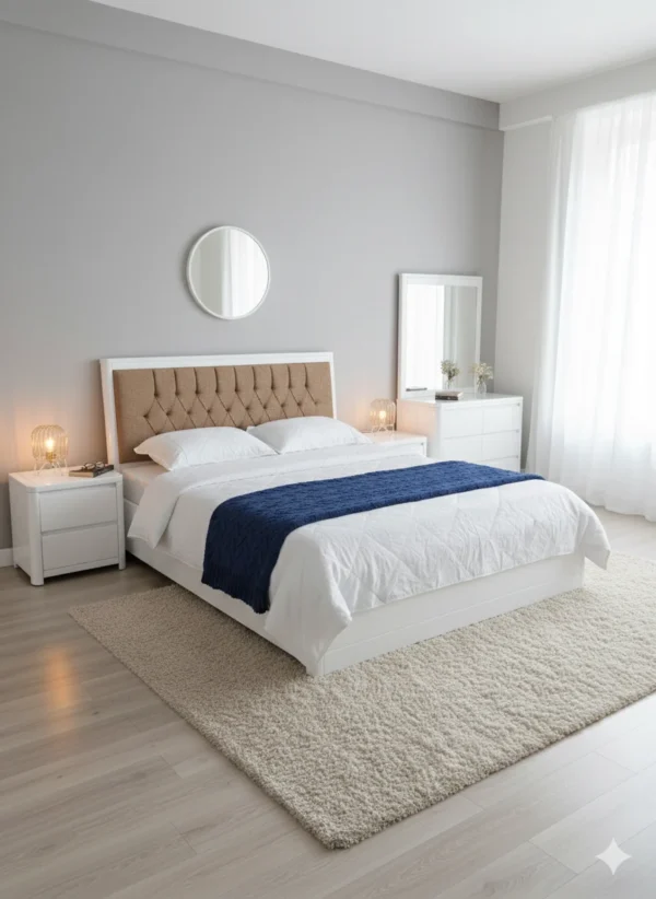 Kit de chambre à coucher aadl blanc (sans armoire)