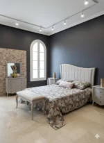 ⁦Kit de chambre à coucher ana couleur taupe (sans armoire)⁩ - الصورة ⁦2⁩