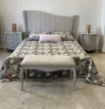 ⁦Kit de chambre à coucher ana couleur taupe (sans armoire)⁩ - الصورة ⁦3⁩