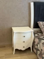 ⁦Kit de chambre à coucher ana couleur blanche (sans armoire)⁩ - الصورة ⁦5⁩