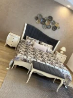 ⁦Kit de chambre à coucher ana couleur blanche (sans armoire)⁩ - الصورة ⁦4⁩